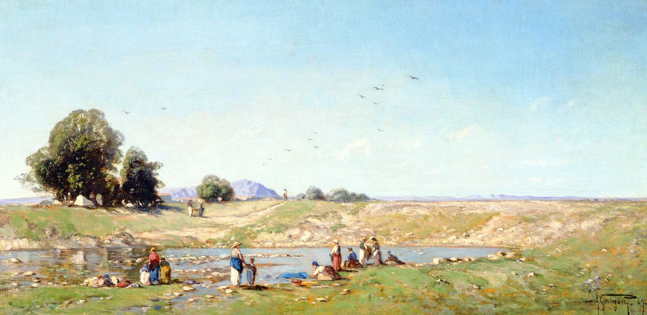 A Durance-völgy, 1867 alkotó: Paul Camille Guigou