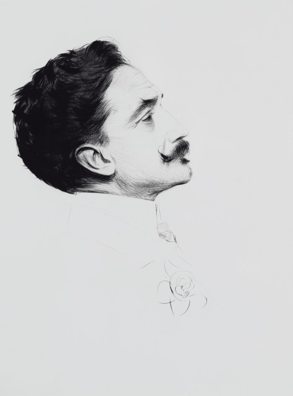 Robert de Montesquiou (1855-1921) portréja (papíron szárazhegy) alkotó: Paul Cesar Helleu