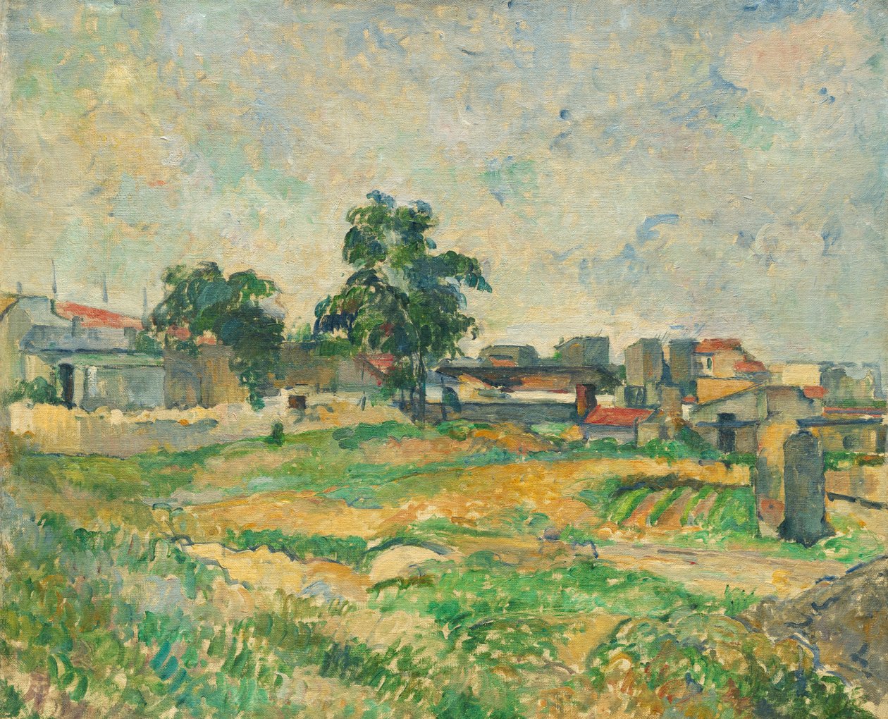 Párizs melletti táj, c. 1876 alkotó: Paul Cézanne