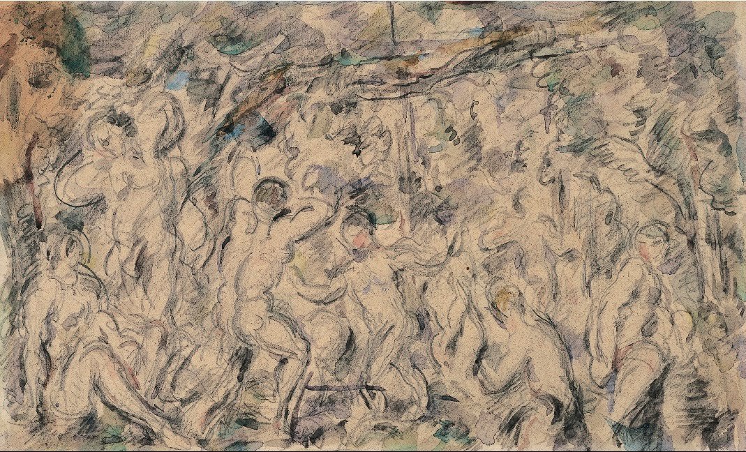 Fürdőzők alkotó: Paul Cézanne