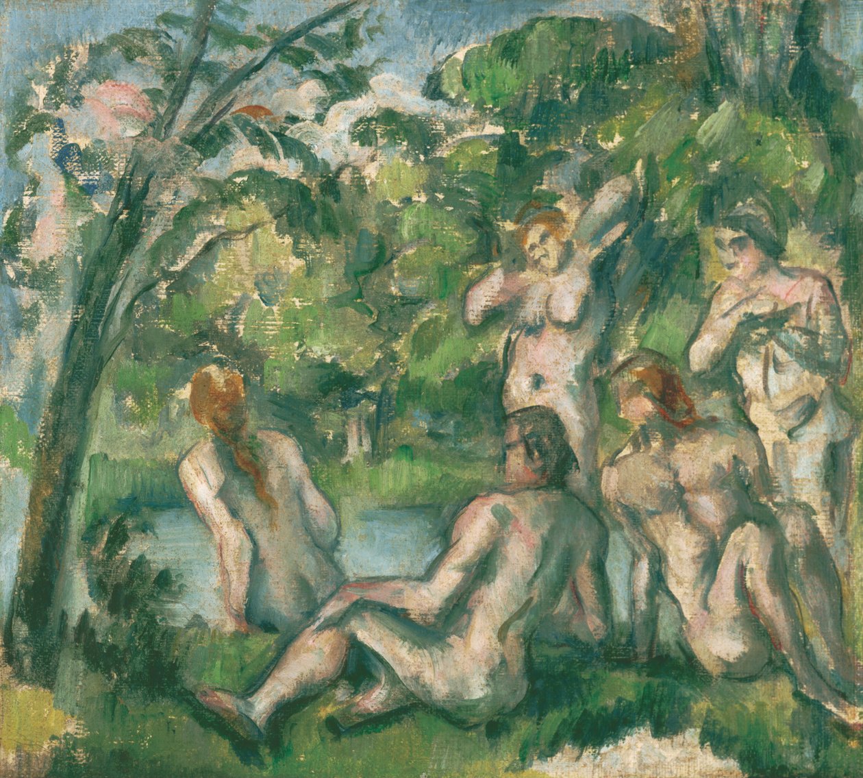 Fürdőzők alkotó: Paul Cézanne
