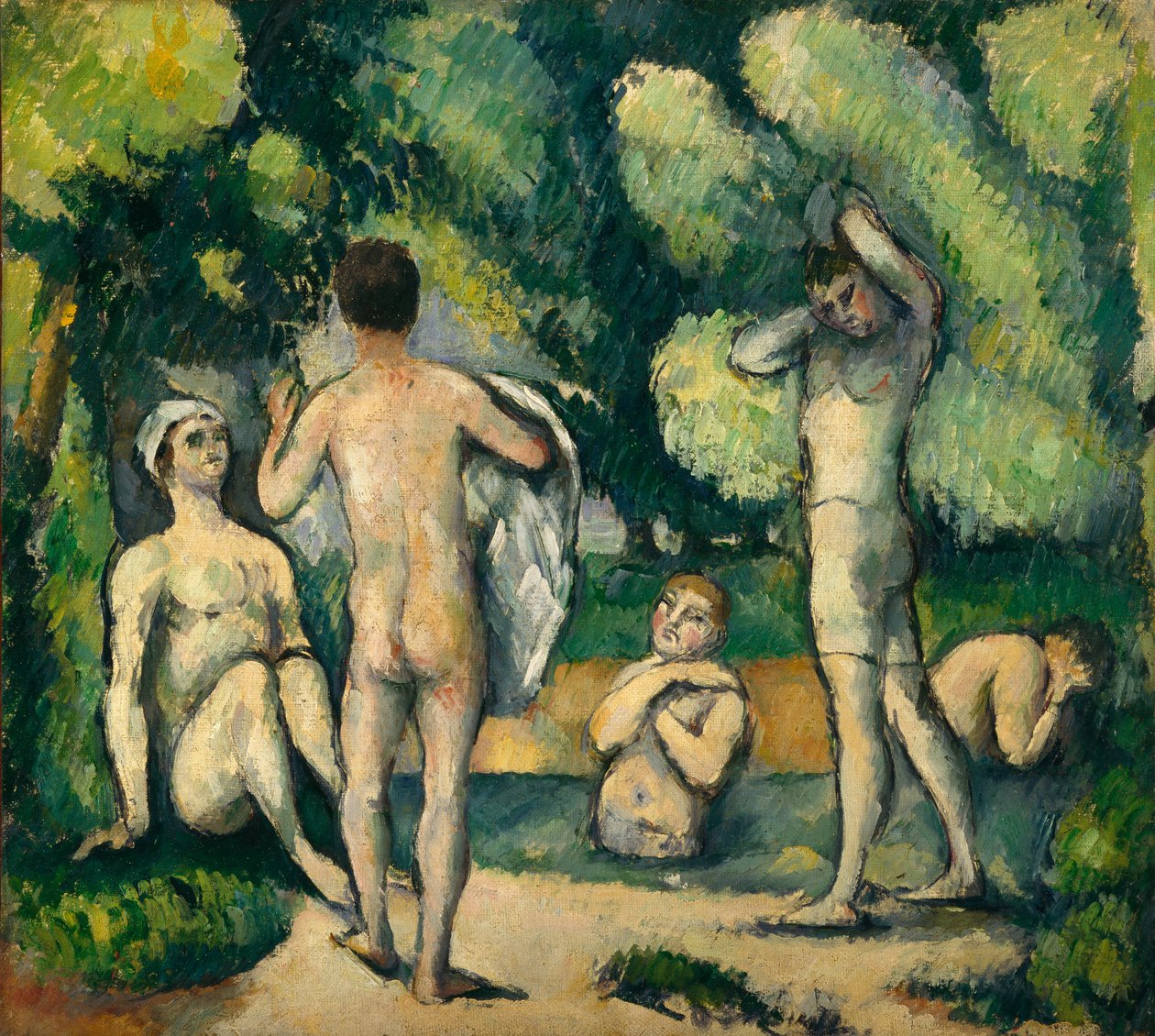 Fürdőzők, 1880 körül alkotó: Paul Cézanne