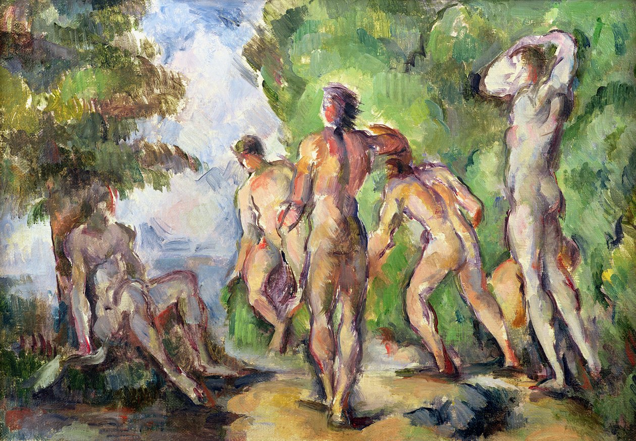 Fürdőzők, 1892-94 körül alkotó: Paul Cézanne