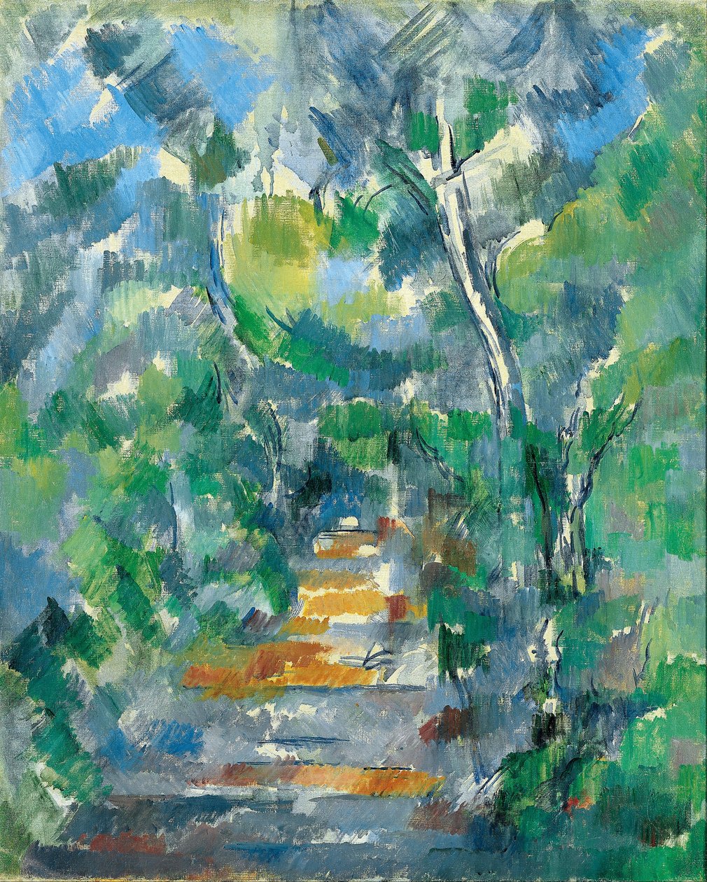 Erdei jelenet (ösvény Mas Jolie -tól a Château noir -ig) alkotó: Paul Cézanne