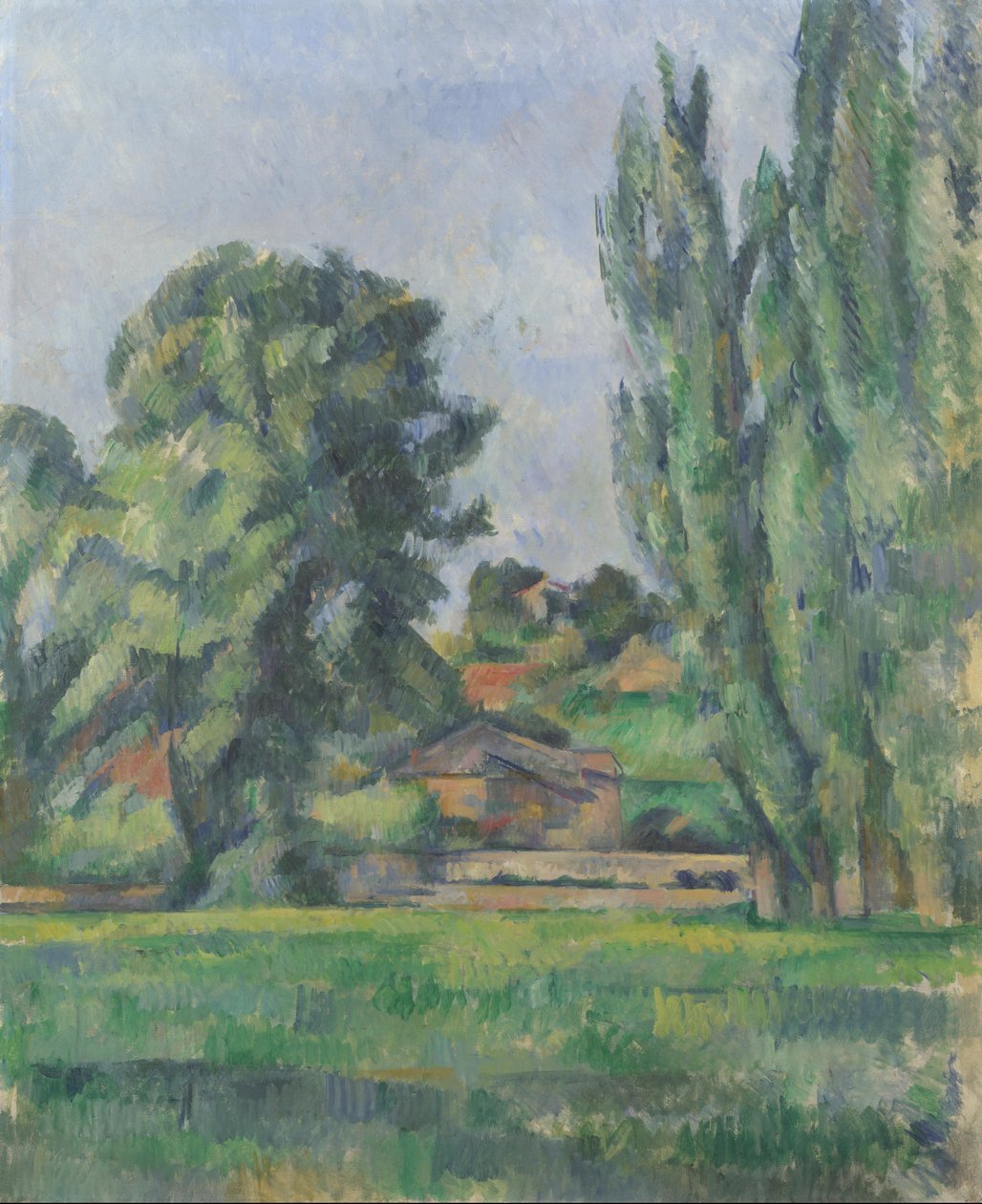 Táj nyárfákkal alkotó: Paul Cézanne