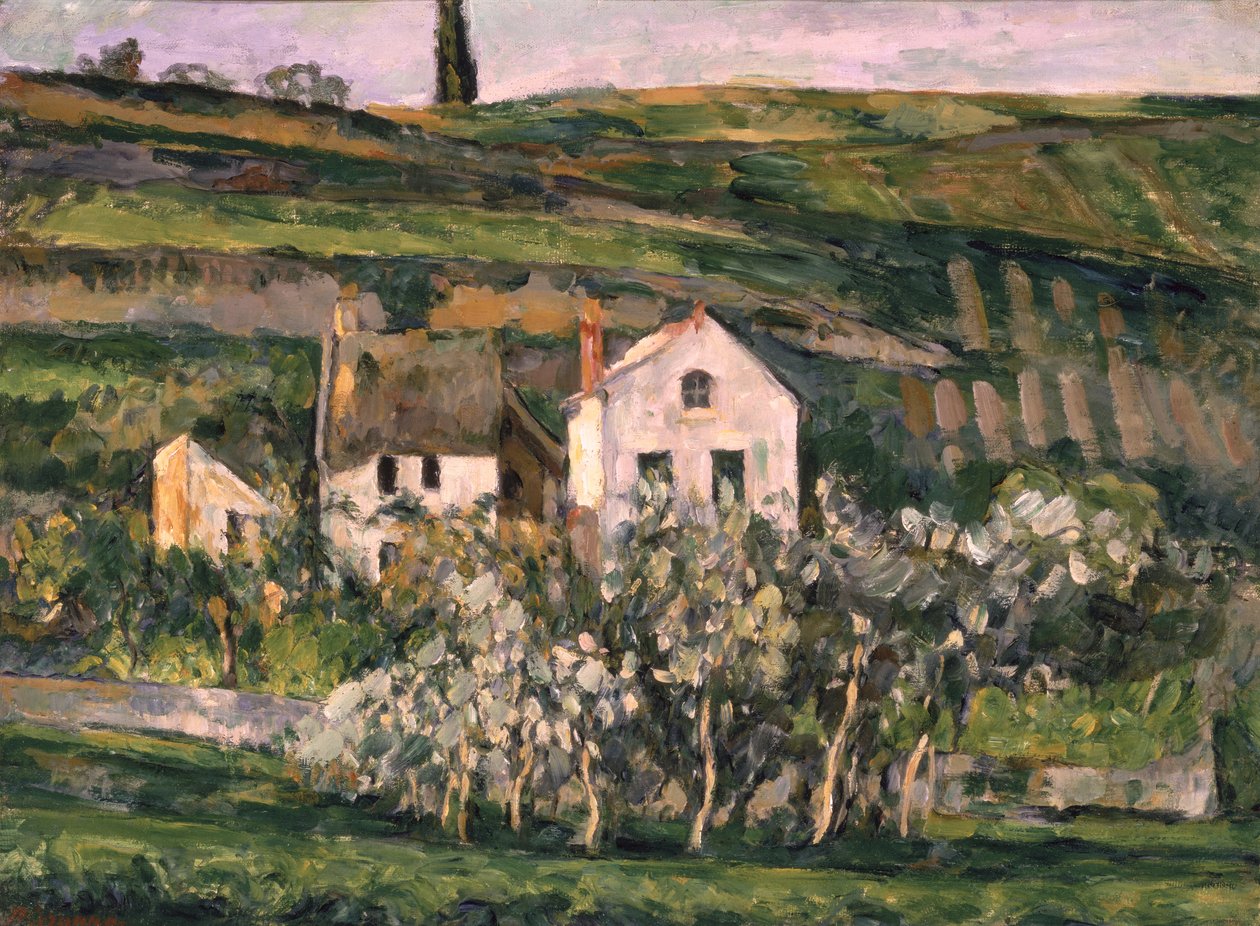 Kis házak Auversben, 1873-74 körül alkotó: Paul Cézanne