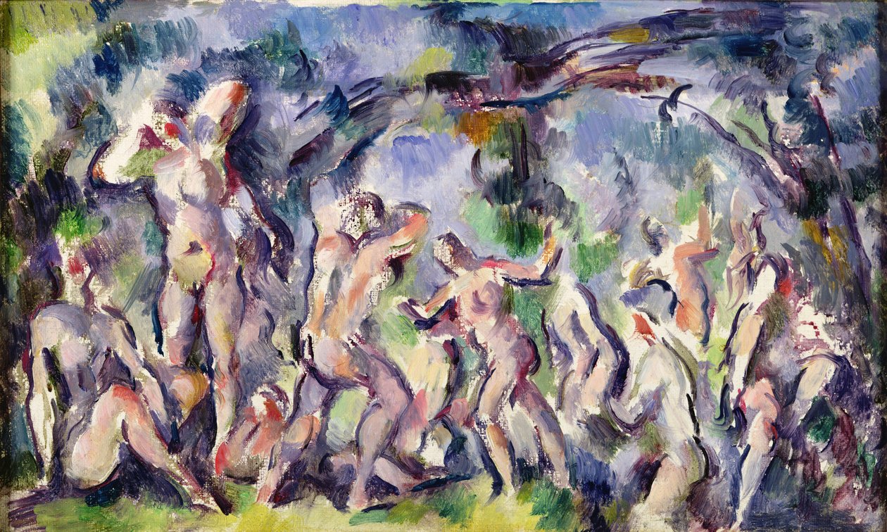 Fürdőzők tanulmánya, 1900-2006 körül alkotó: Paul Cézanne