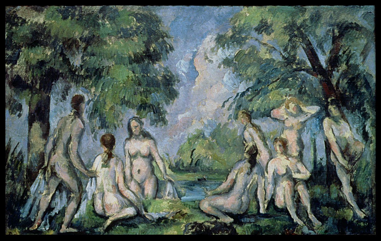 A fürdőzők, 1890-1900 körül alkotó: Paul Cézanne