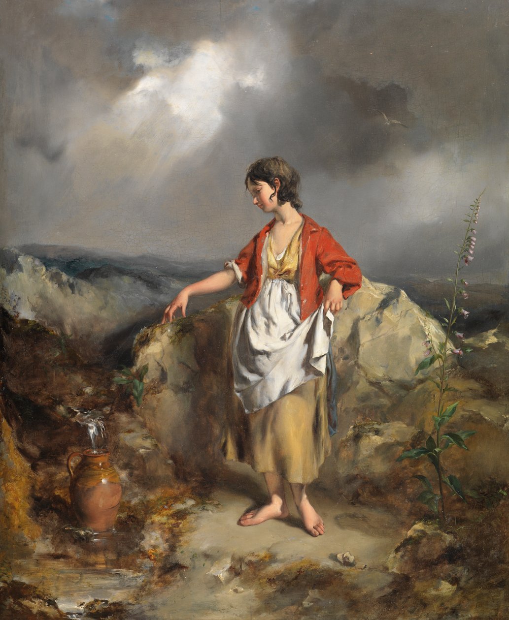 Lány kancsóval, 1840-es évek közepe alkotó: Paul Falconer Poole