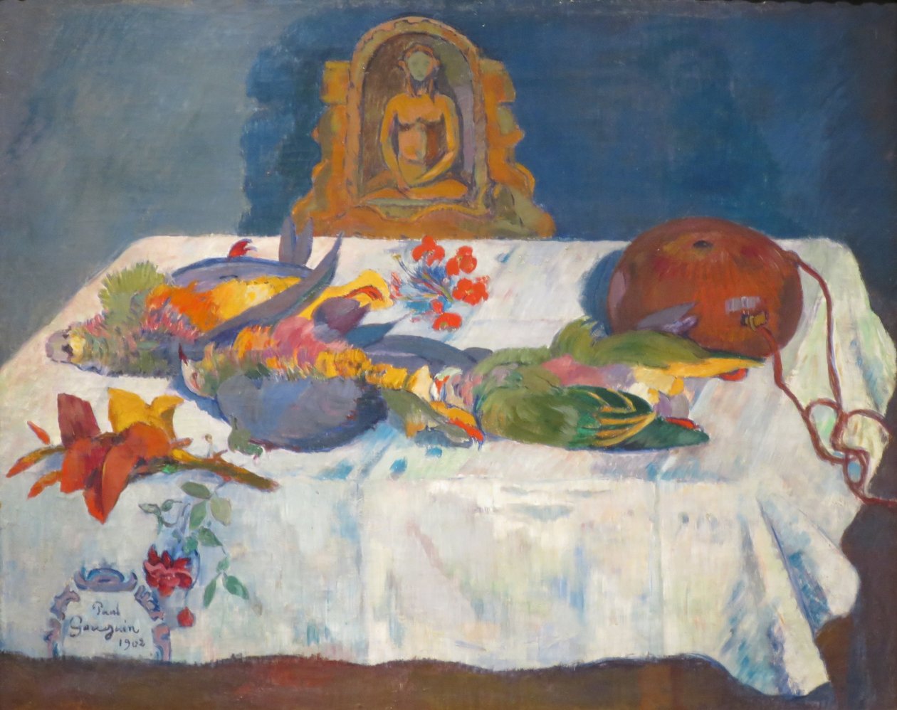 Csendélet egzotikus madarakkal I. alkotó: Paul Gauguin