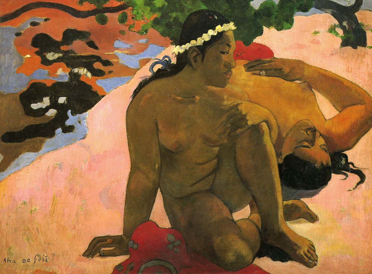 Aha oe Feii (Féltékeny vagy), 1892 alkotó: Paul Gauguin
