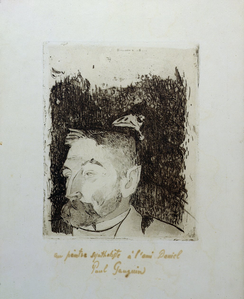 "Au Poete Synthetiste ..", Stephame Mallarme (1848-1903) portréja alkotó: Paul Gauguin