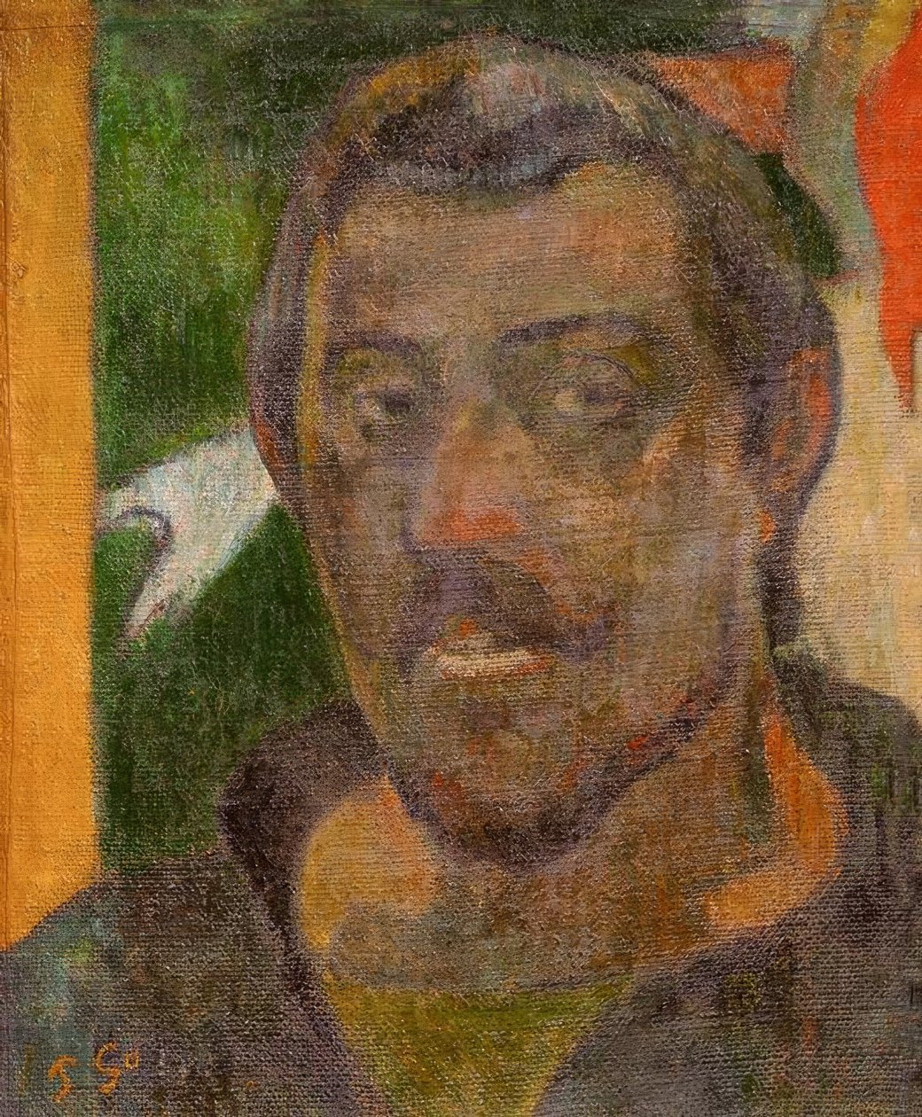 Önarckép Ondine-nal alkotó: Paul Gauguin
