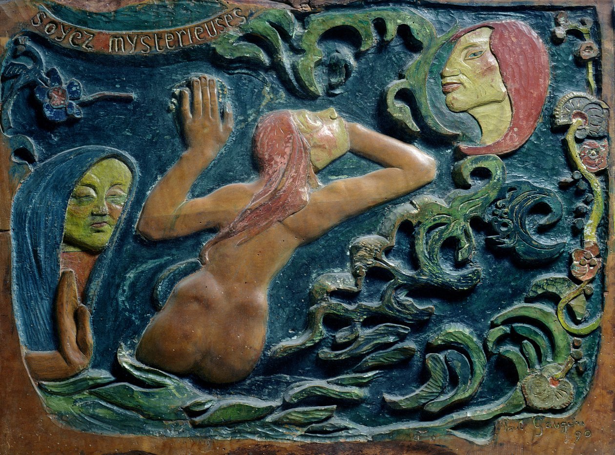 Légy titokzatos, 1890 (fa) alkotó: Paul Gauguin