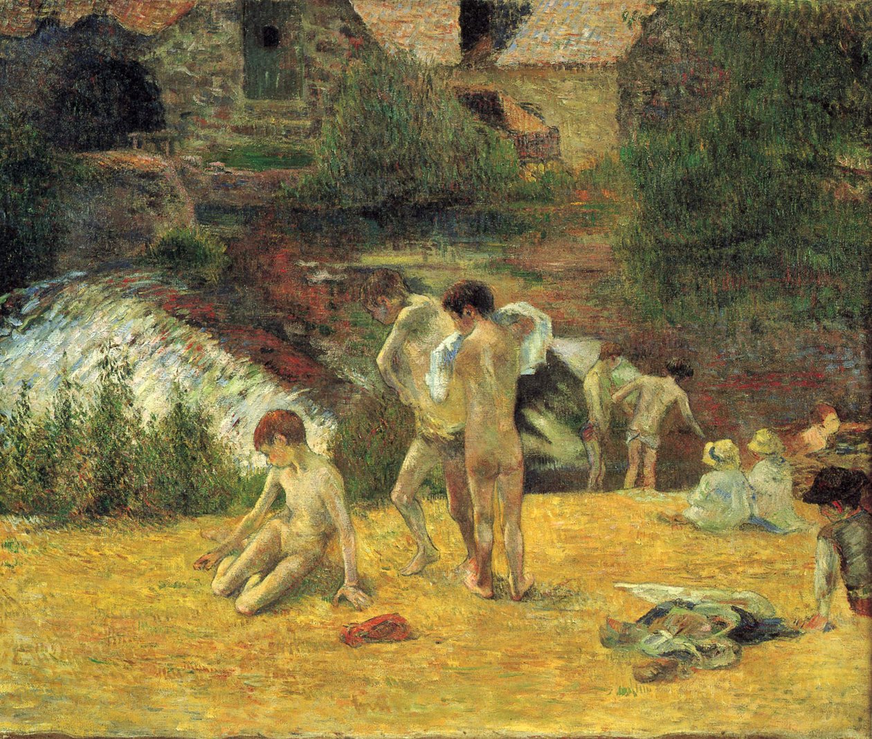 Breton Boys Fürdés alkotó: Paul Gauguin