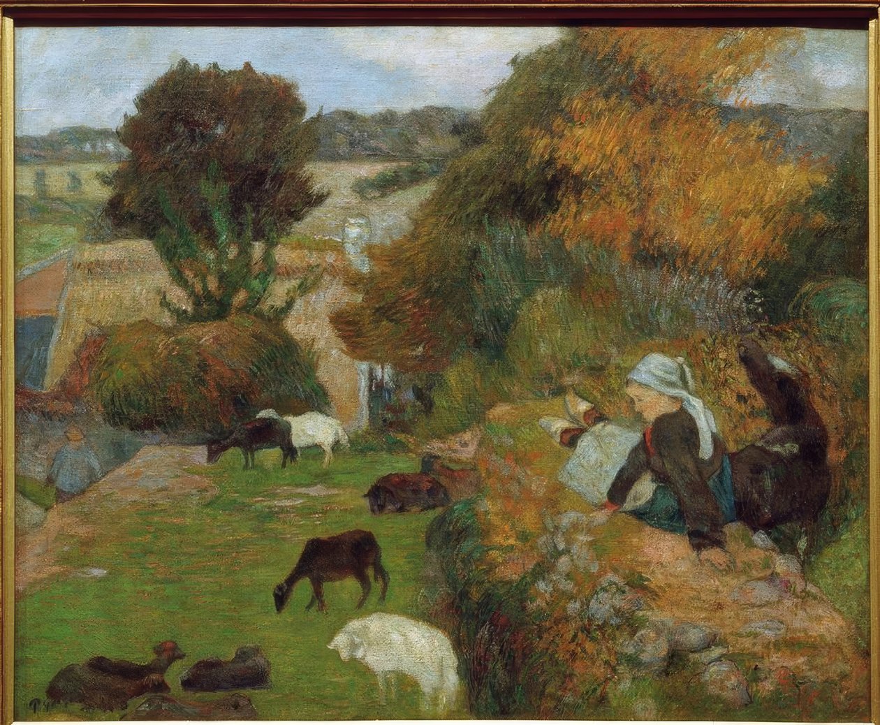 breton pásztorlány alkotó: Paul Gauguin