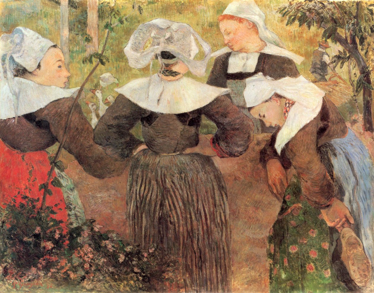 A négy breton nő tánca alkotó: Paul Gauguin