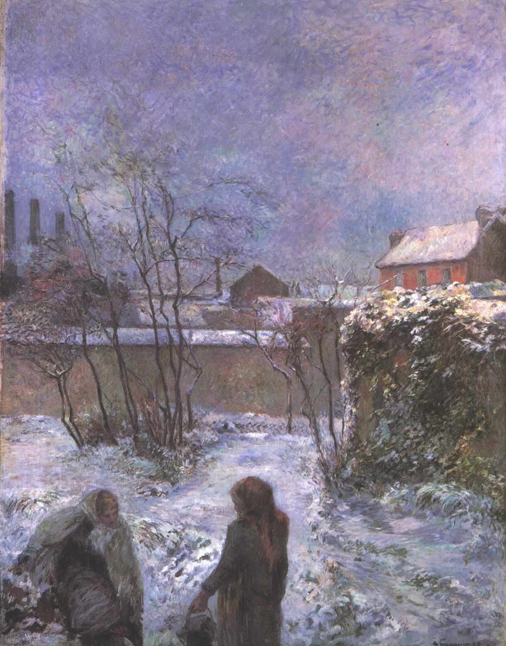 A kert télen, Rue Carcel alkotó: Paul Gauguin