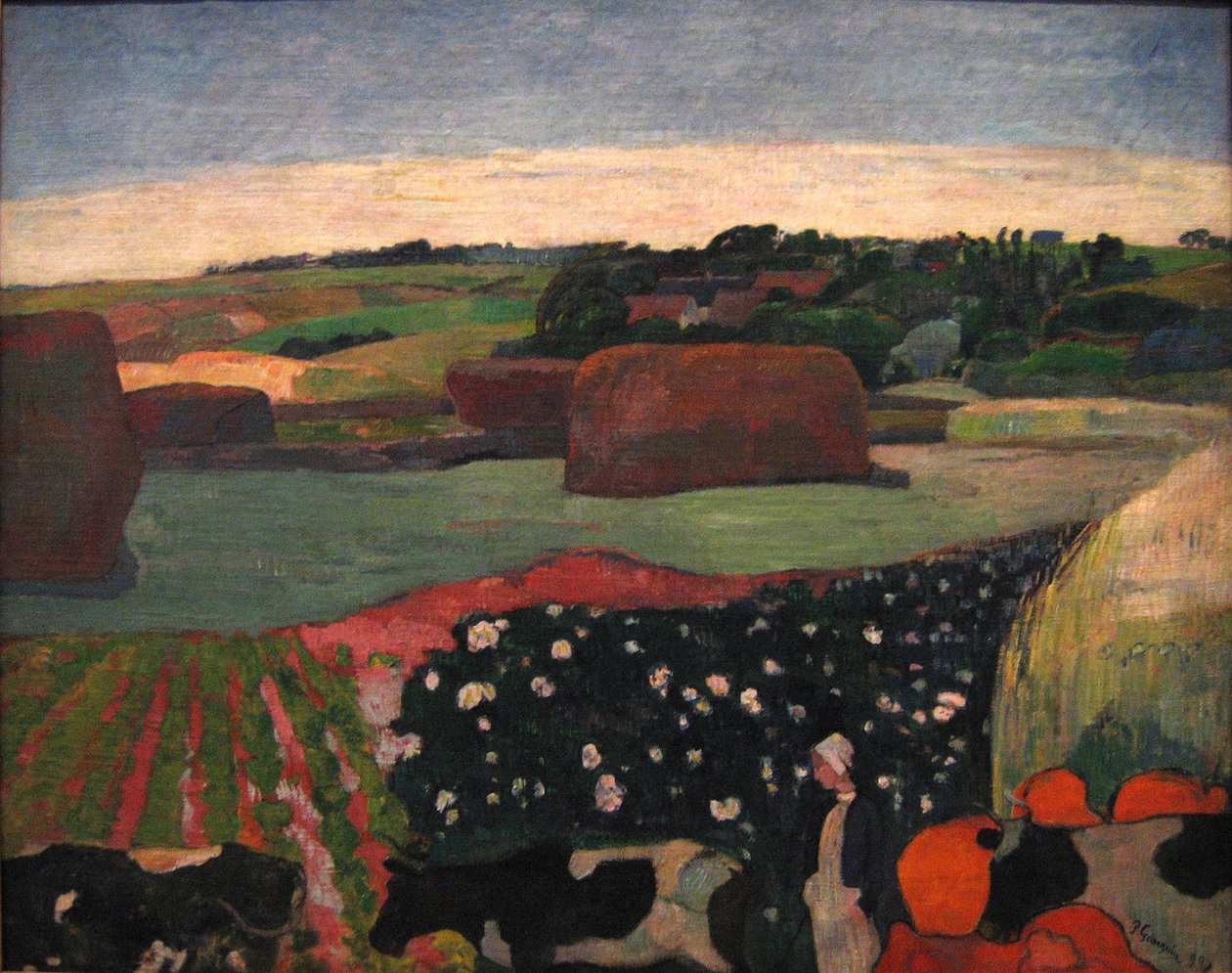 Szénakazal Bretagne -ban alkotó: Paul Gauguin