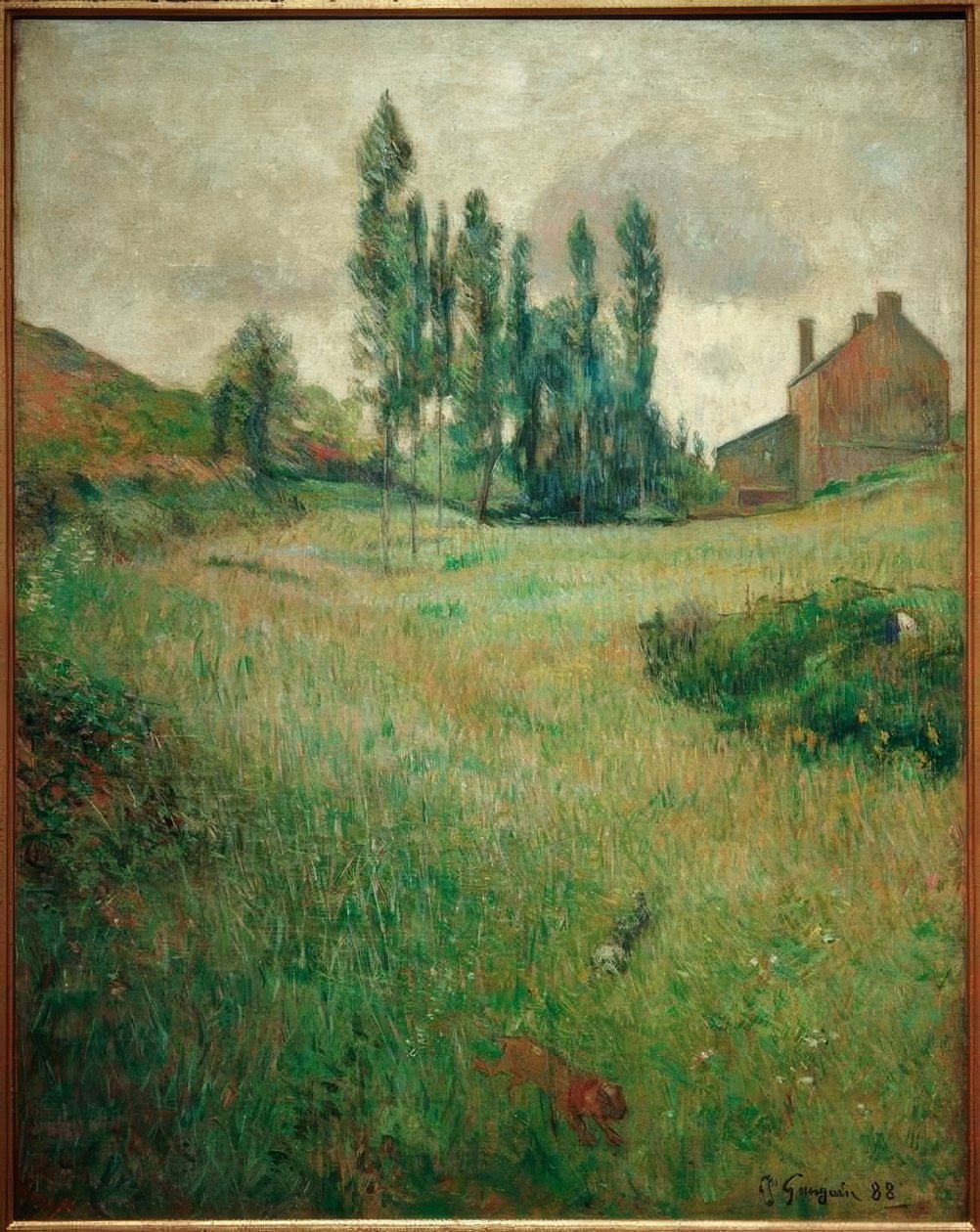 Kutyák a réten alkotó: Paul Gauguin