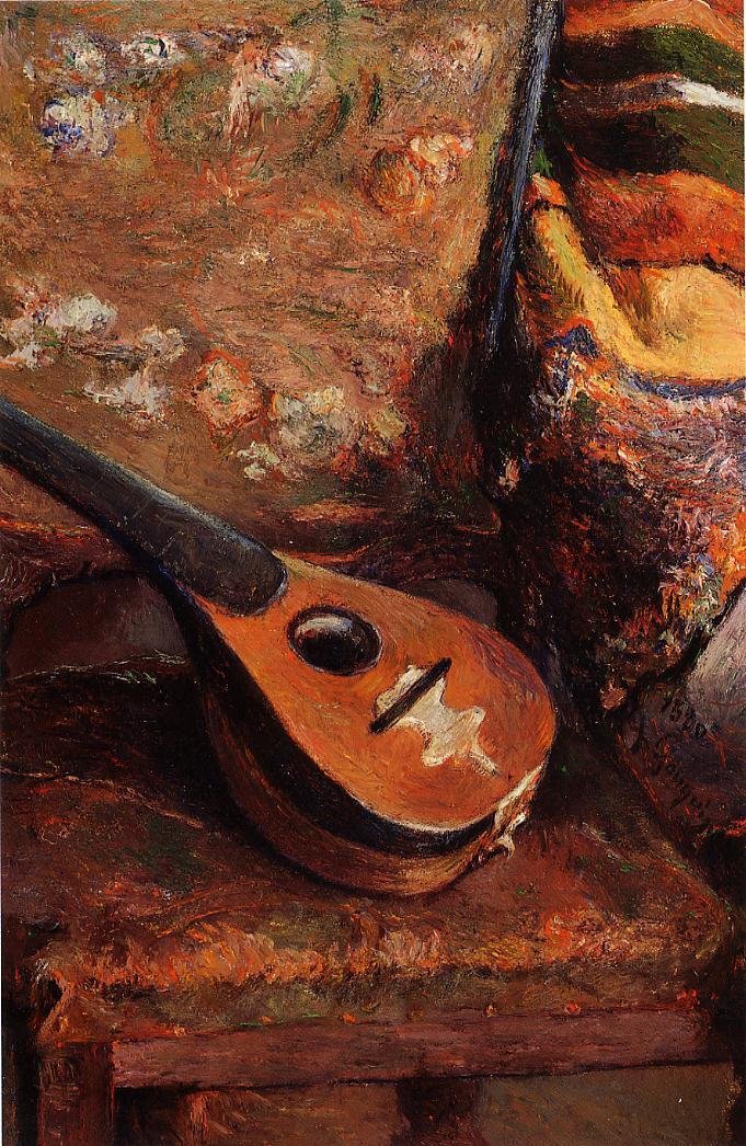 Mandolin a széken alkotó: Paul Gauguin