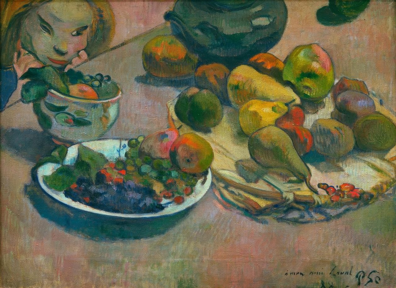 Csendélet gyümölcsökkel alkotó: Paul Gauguin
