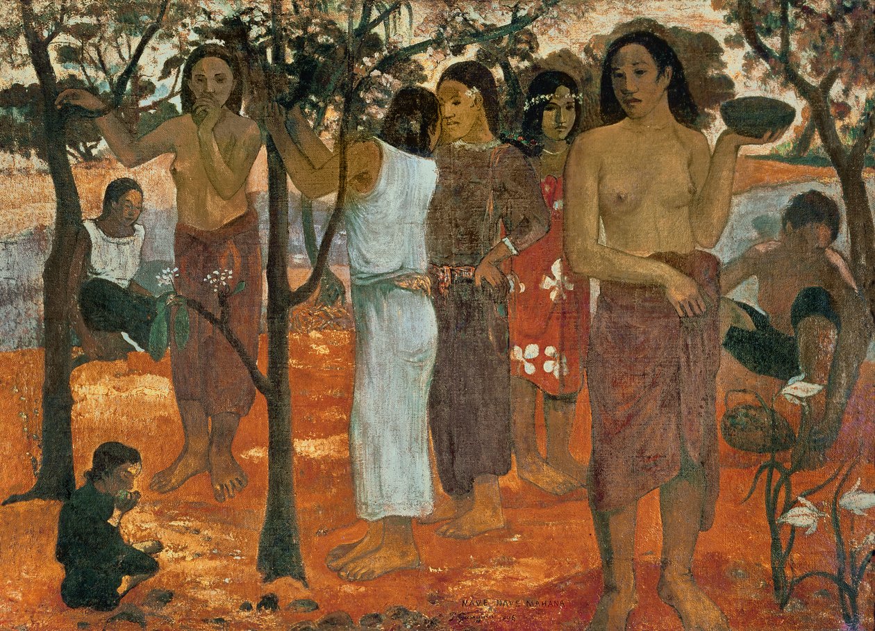 Nave Nave Mahana (Ízletes nap), 1896 alkotó: Paul Gauguin