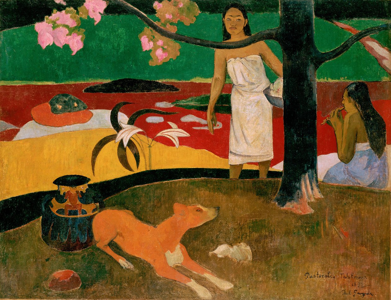 Tahiti pásztorok, 1893 alkotó: Paul Gauguin