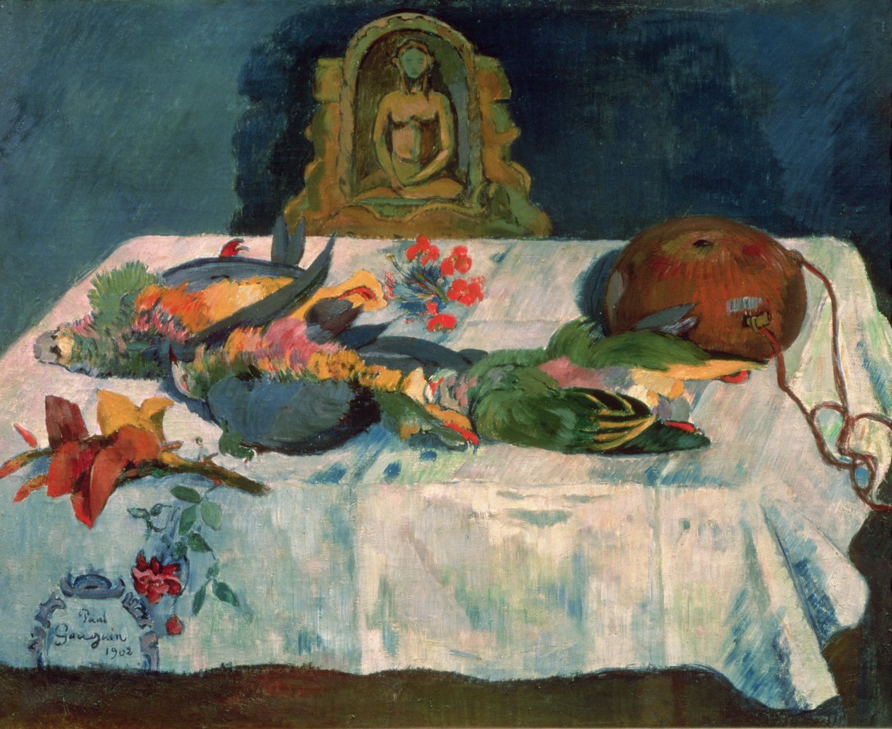 Csendélet papagájokkal, 1902 alkotó: Paul Gauguin