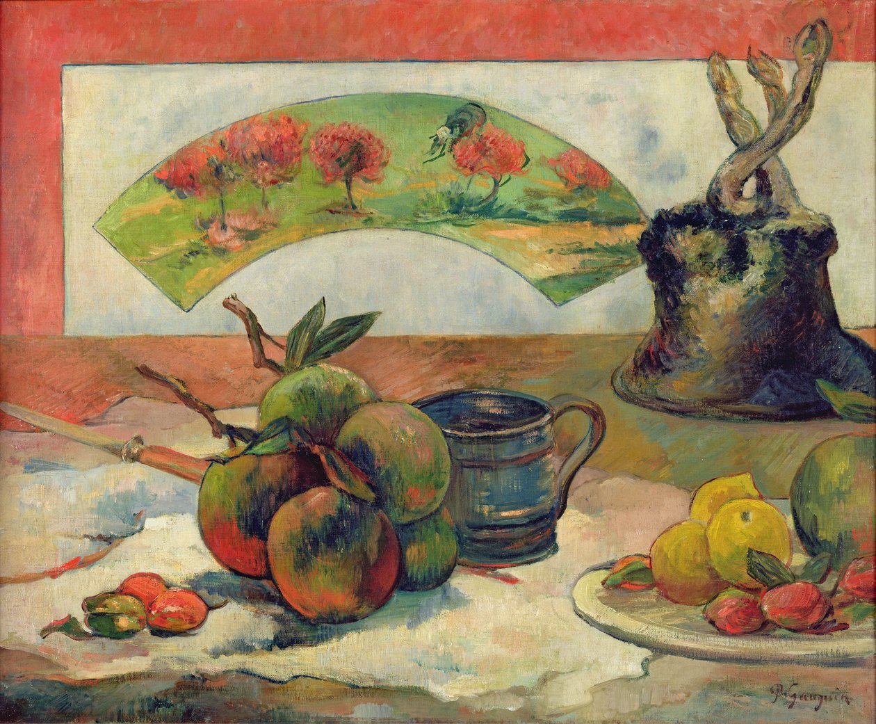 Csendélet legyezővel, 1889 körül alkotó: Paul Gauguin