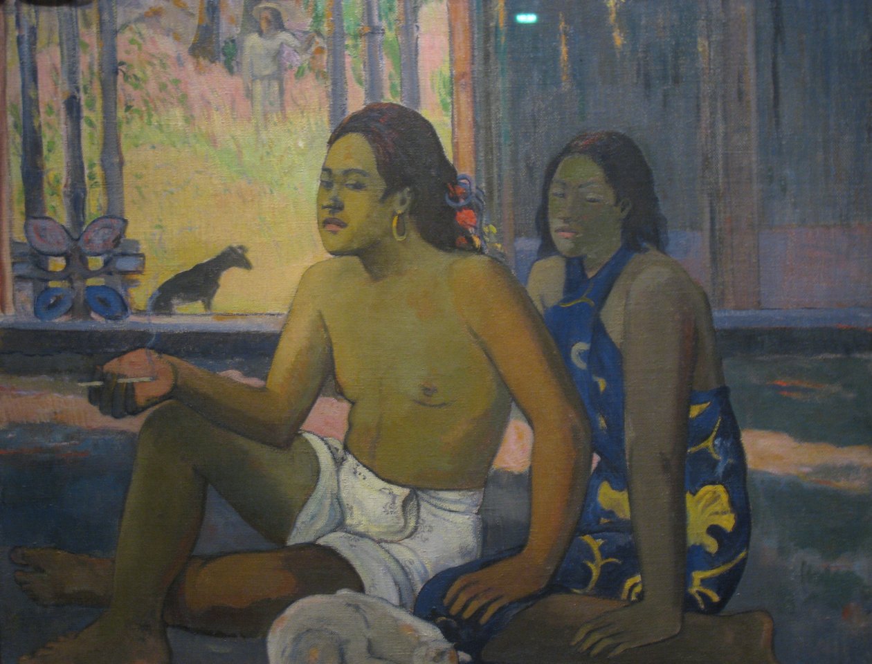 Tahitiak egy szobában alkotó: Paul Gauguin