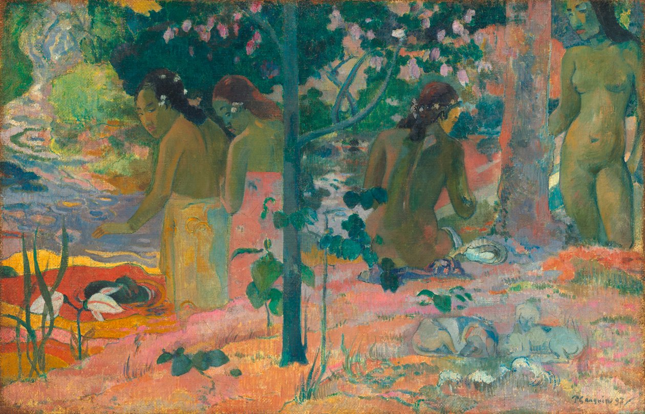 A fürdőzők alkotó: Paul Gauguin