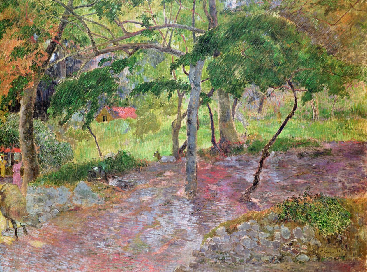 Trópusi táj, Martinique, 1887 alkotó: Paul Gauguin