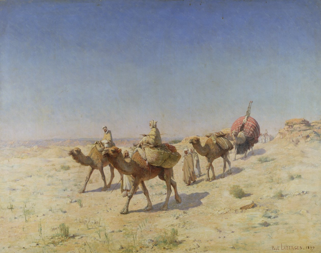 Egy tevevonat, 1899 (panel) alkotó: Paul John Baptiste Lazerges