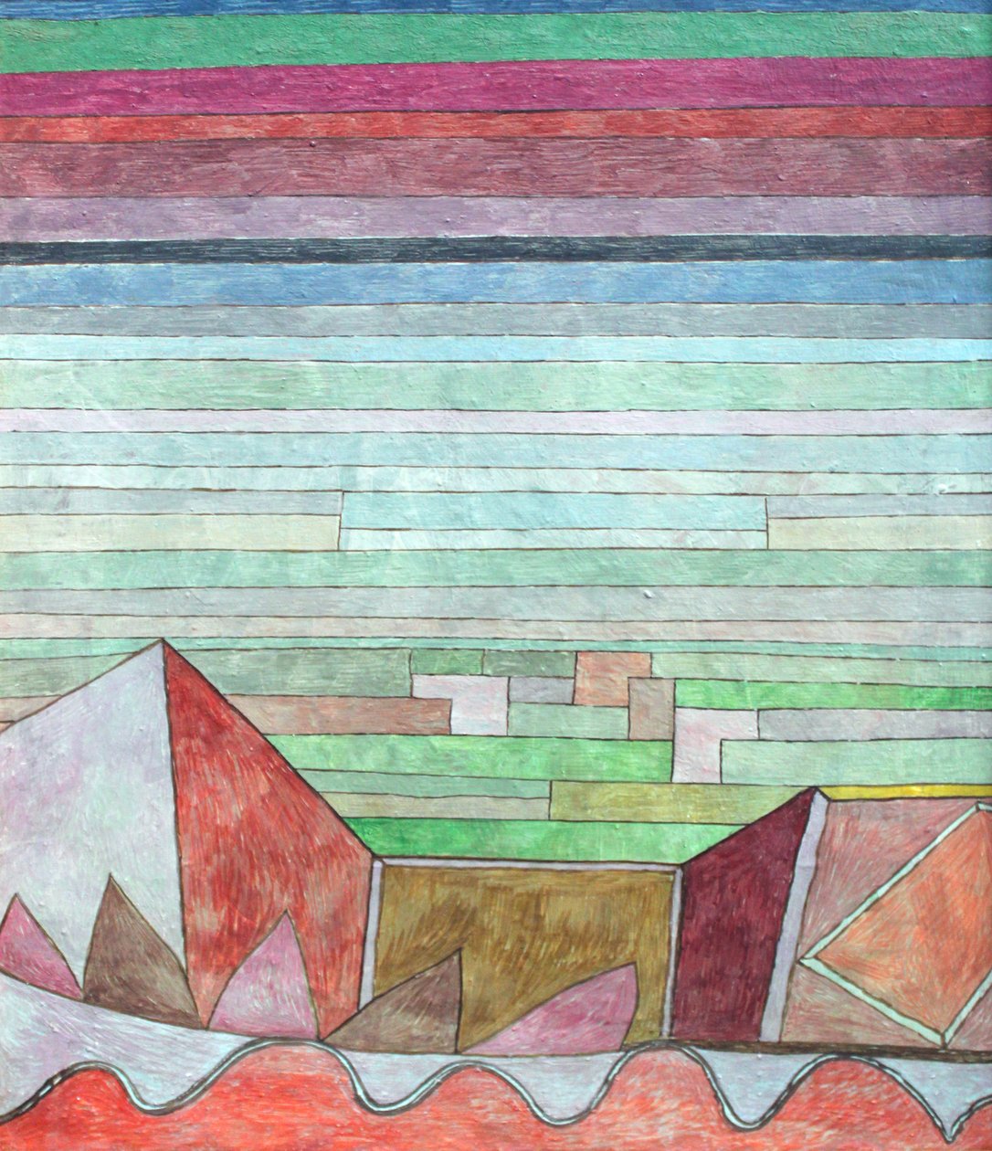 Kilátás a gyümölcsös vidékre alkotó: Paul Klee