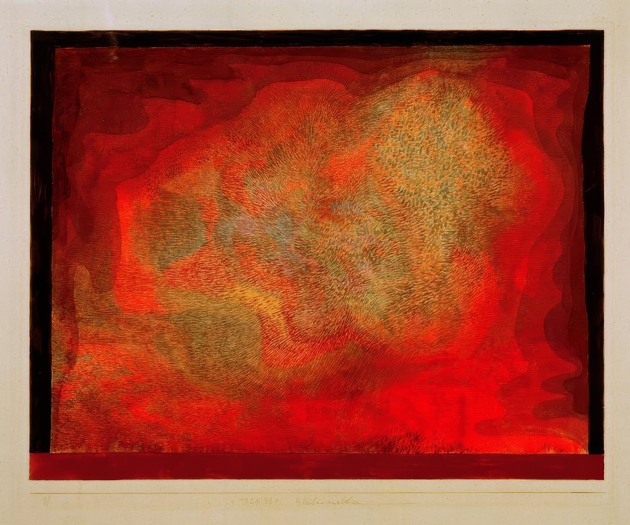 Barlang kilátás alkotó: Paul Klee