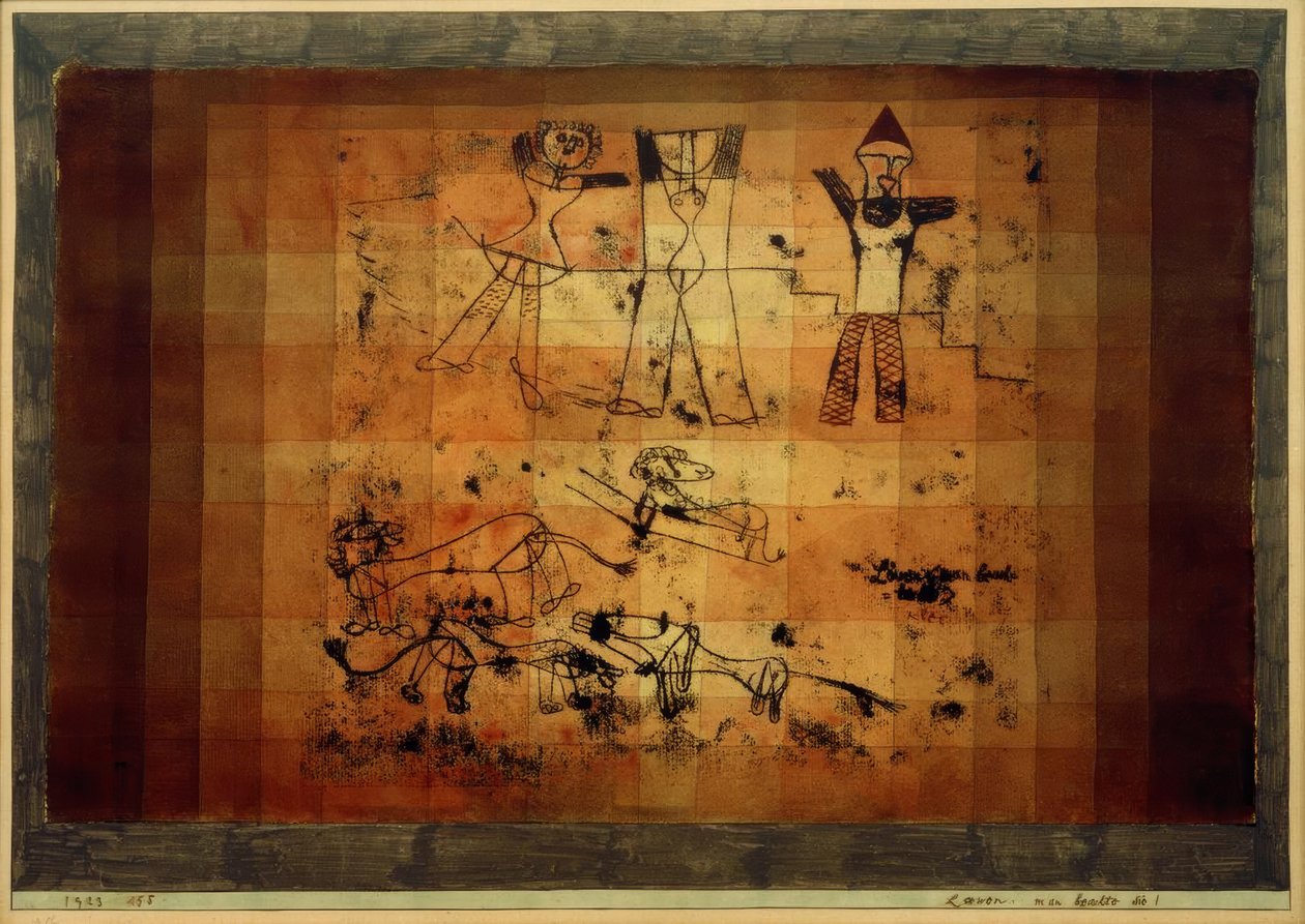 Oroszlánok, vegyétek észre őket! alkotó: Paul Klee
