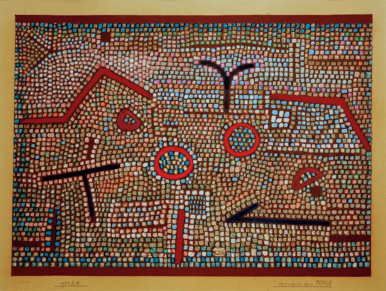 Prhun mozaik alkotó: Paul Klee