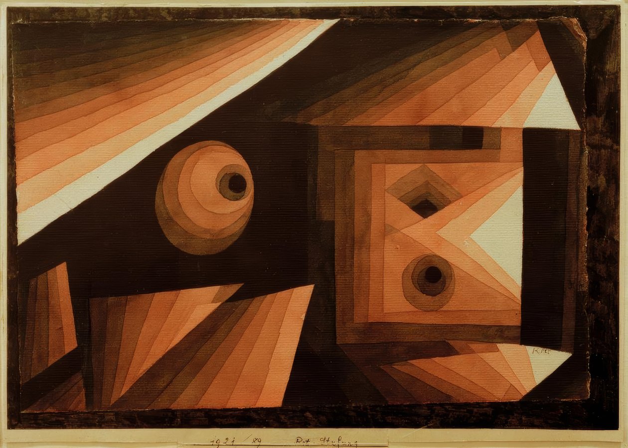 Piros gradáció alkotó: Paul Klee