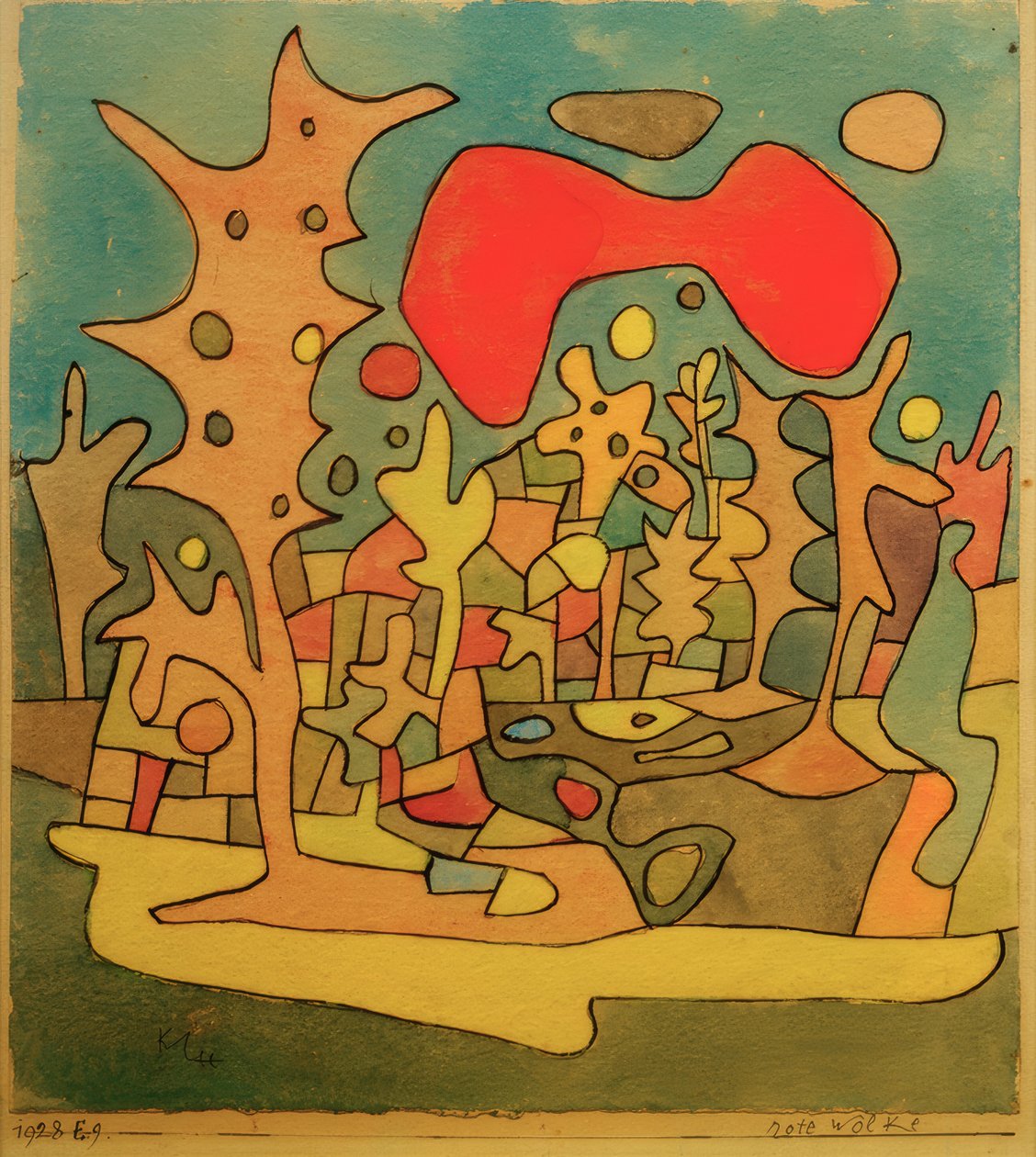 Vörös felhő alkotó: Paul Klee