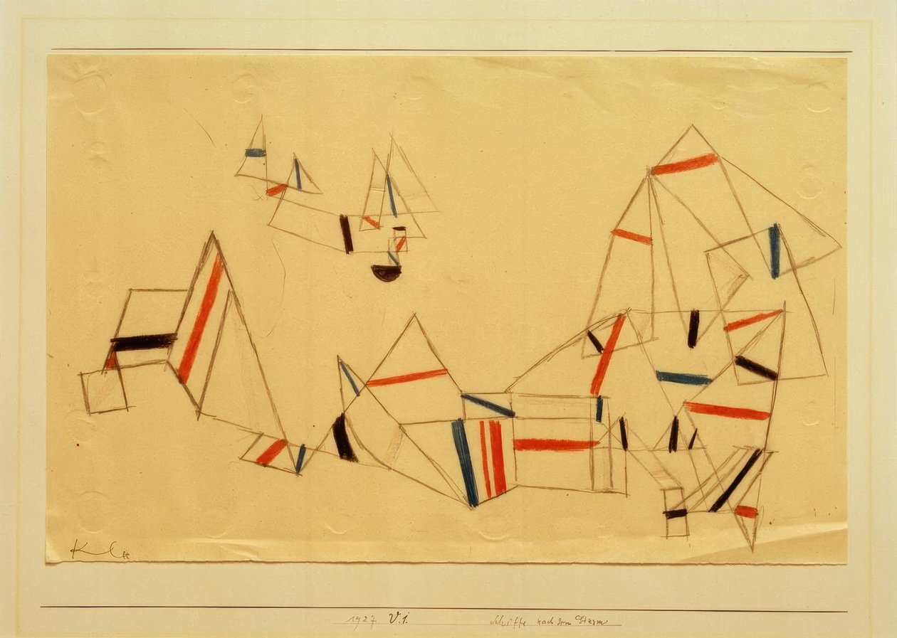 Hajók a vihar után alkotó: Paul Klee