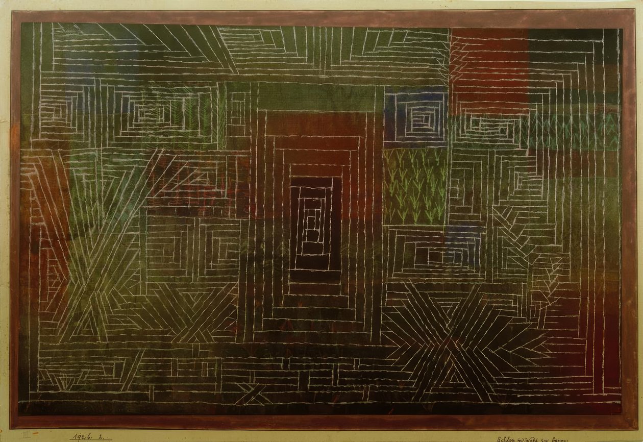 Építs várat az erdőben alkotó: Paul Klee