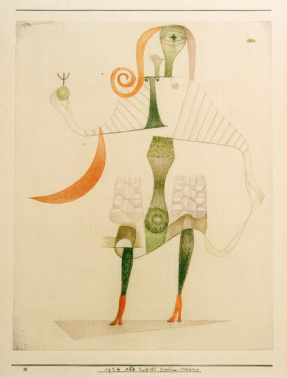 Női Jelmez maszk alkotó: Paul Klee