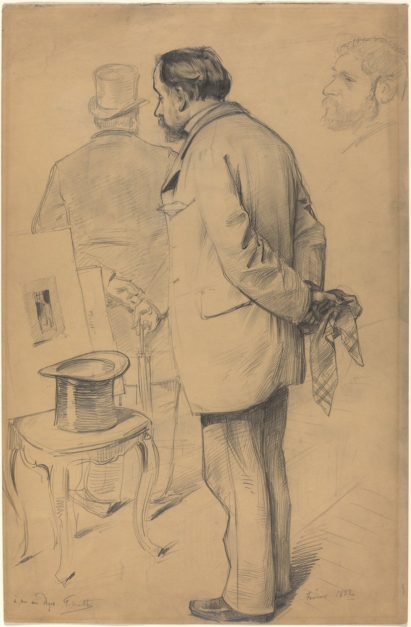 Edgar Degas, 1882 (grafit kartonon) alkotó: Paul Mathey