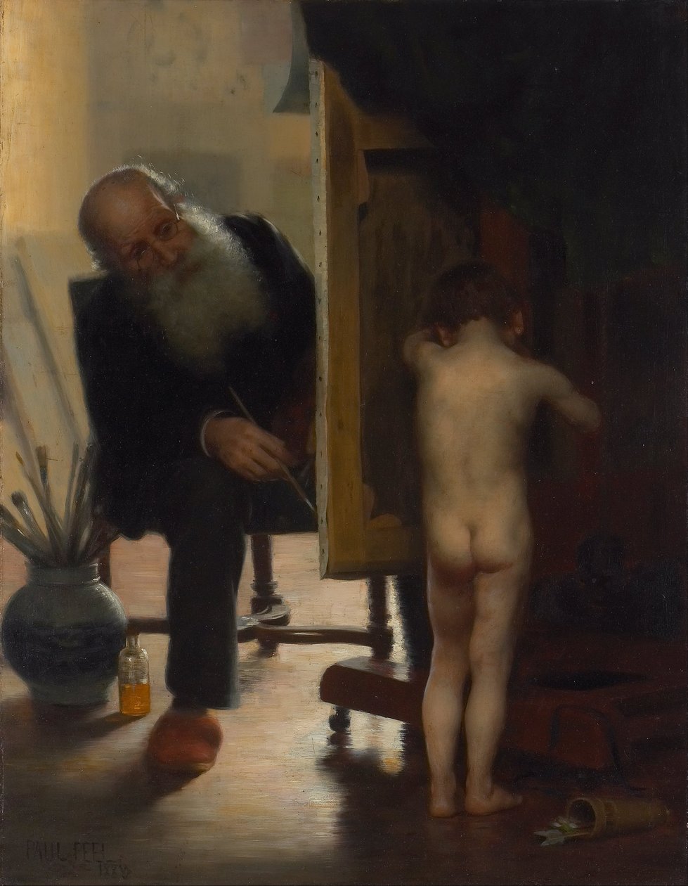 A fáradt modell alkotó: Paul Peel