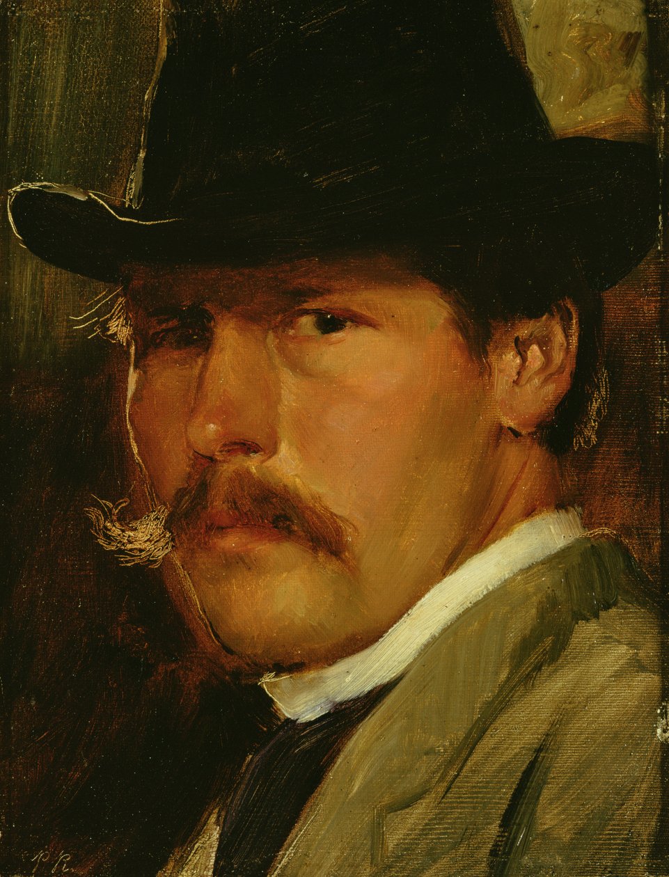 Önarckép kalapban, 1900 alkotó: Paul Raud