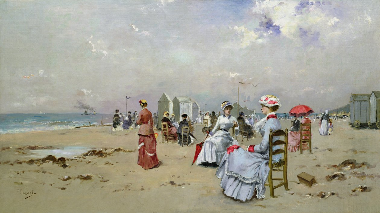 A Trouville-i strand alkotó: Paul Rossert