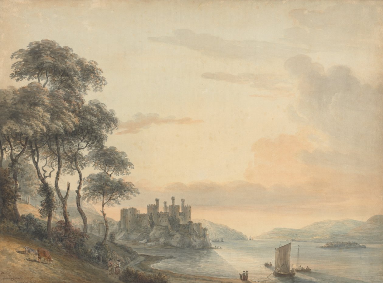 Conwy kastély alkotó: Paul Sandby