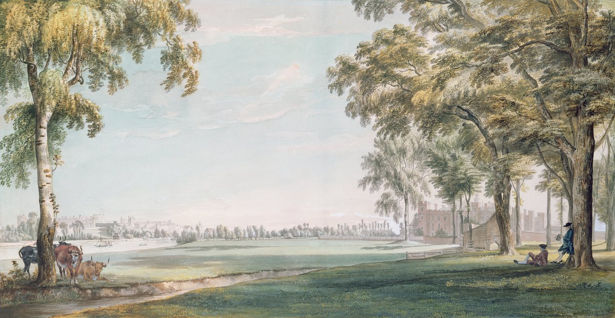 Eton College és Windsor a játékterekről alkotó: Paul Sandby