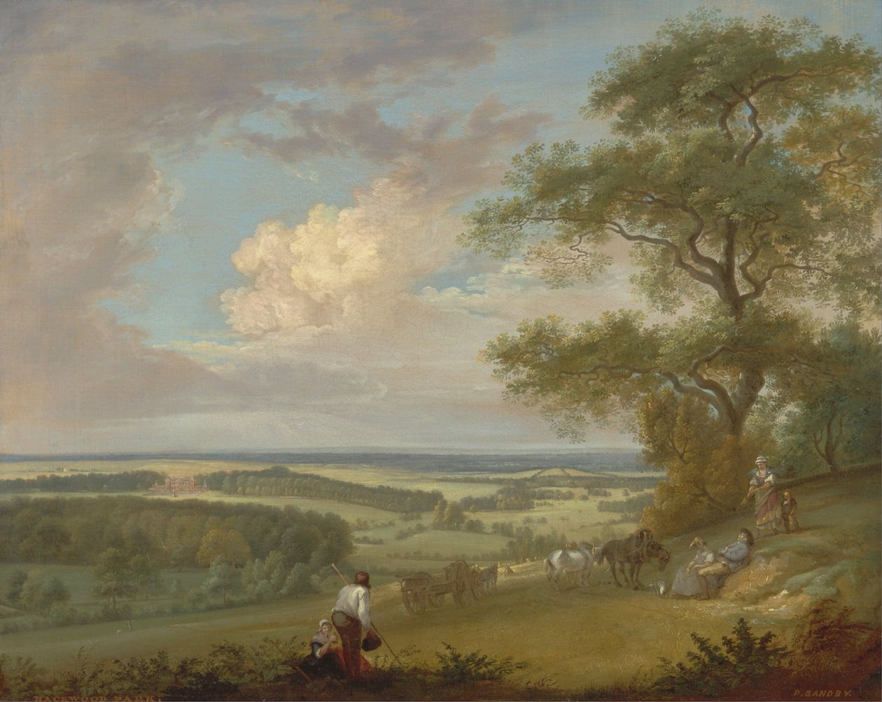 Hackwood Park, Hampshire alkotó: Paul Sandby
